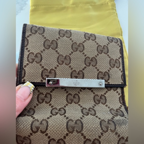 Authentic Gucci fabric and leather bifold wallet - Picture 2 of 14